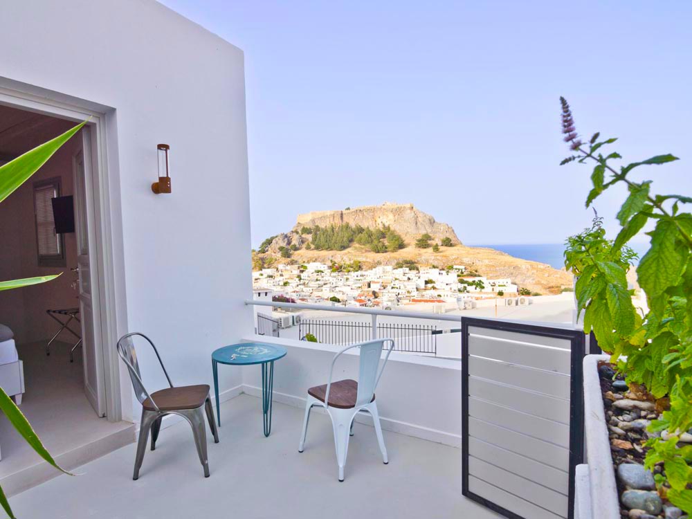 Junior Maisonette με Μπαλκόνι και Θέα στο Κάστρο