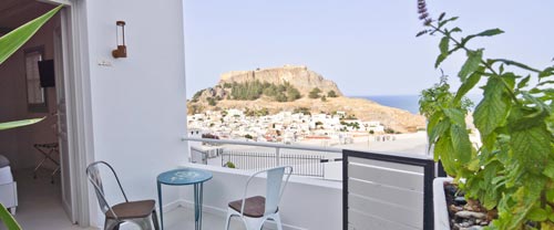 Junior Maisonette με Μπαλκόνι και Θέα στο Κάστρο